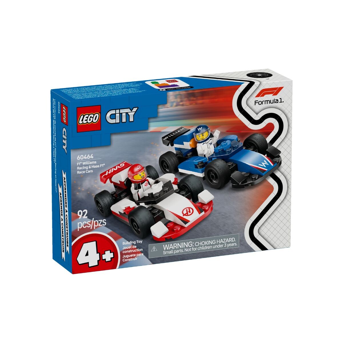 Lego City F1 Williams Racing y Haas 