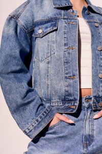 Campera Denim Oversize Denim