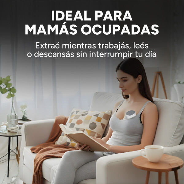 Extractor Maternal Inalambrico 3 Modos 9 Niveles Recargable Color Blanco