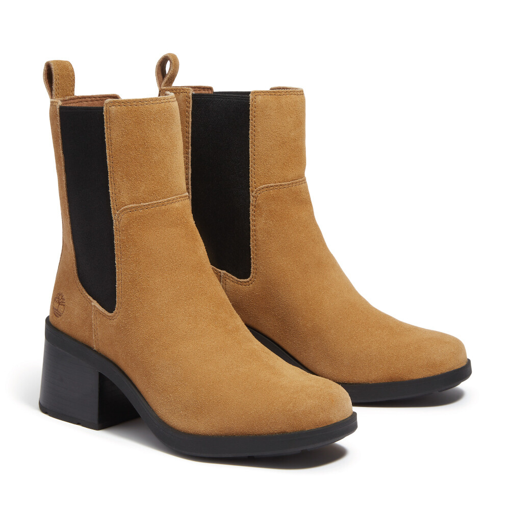 Botas Mid Chelsea Mujer Medium Brown Suede