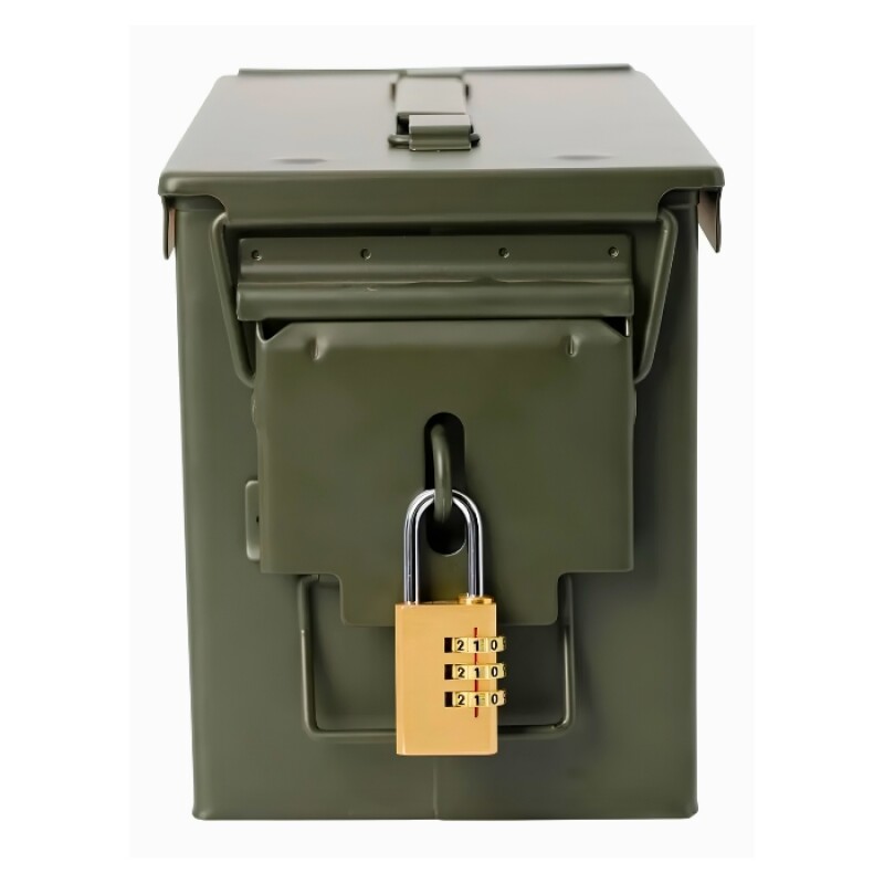 Caja Porta Municiones de Metal - Grande Caja Porta Municiones de Metal - Grande