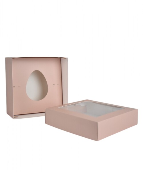 Caja 20x20x9,5 c/visor. NUDE