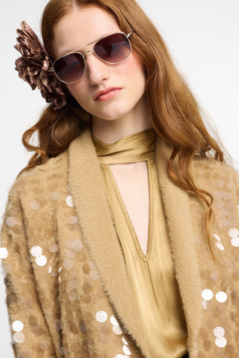 CARDIGAN MADONNA Camel