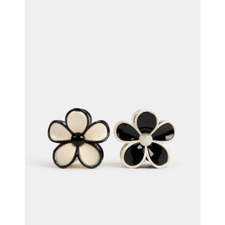 Broches Sets Flores Combinacion Bicolor