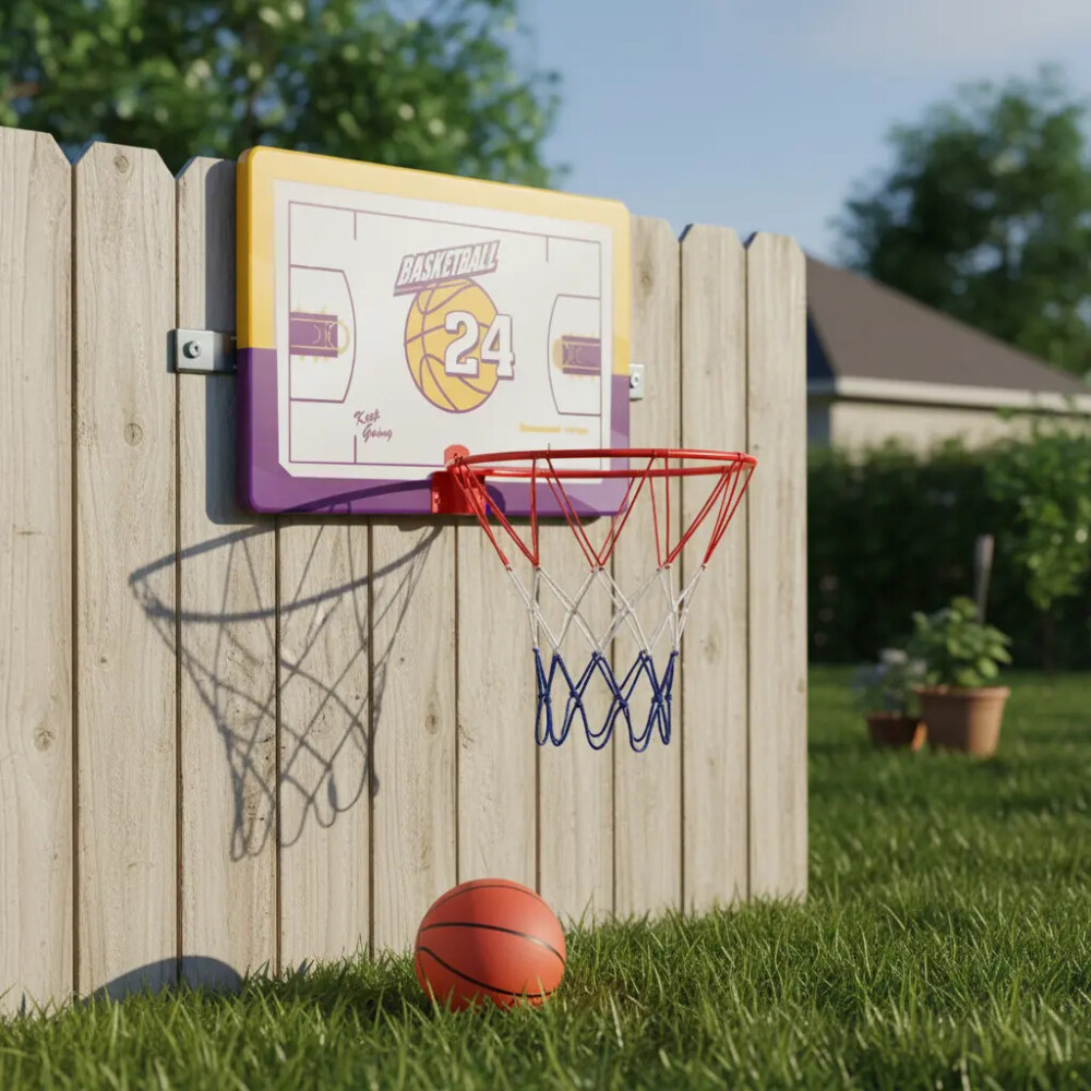 Tablero de basketball con balón e inflador. 40 x 32cms Tablero de basketball con balón e inflador. 40 x 32cms