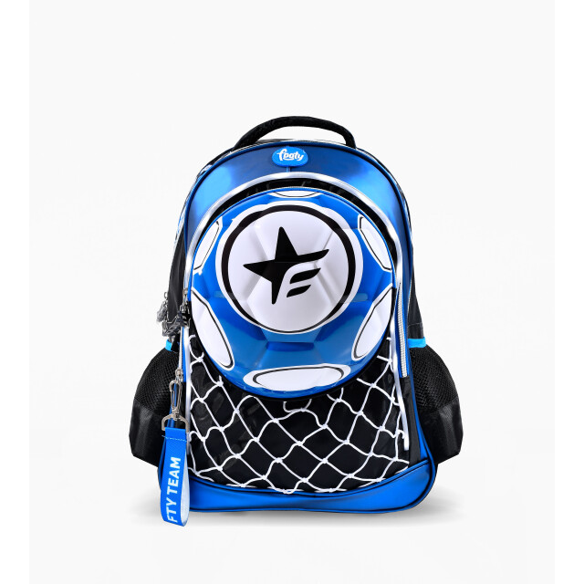 Mochila Footy Futbol Red con Luz Led Negro - Azul