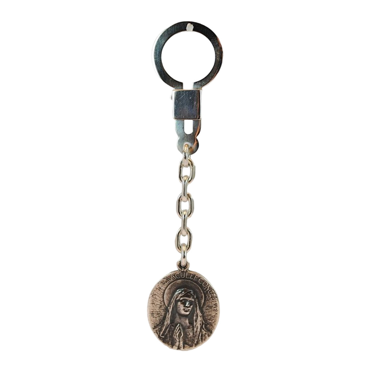 Llavero de plata Virgen Inmaculada 