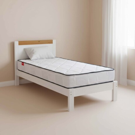 COLCHÓN 1 1/2 PLAZA ESPUMA BLANCO JAZMIN