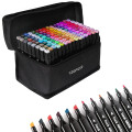 Set De Marcadores Drypens x120 Doble Punta Con Estuche Set De Marcadores Drypens x120 Doble Punta Con Estuche