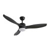 Ventilador de Techo Practic Life FS52011 con Luz LED y Control Remoto Negro