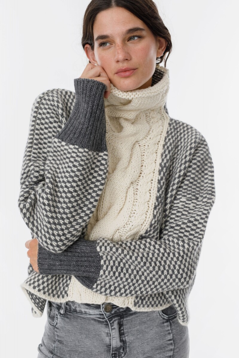 Sweater Glass Crudo/Gris