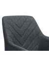 Silla de comedor PURHUS tela negro/negro Silla de comedor PURHUS tela negro/negro