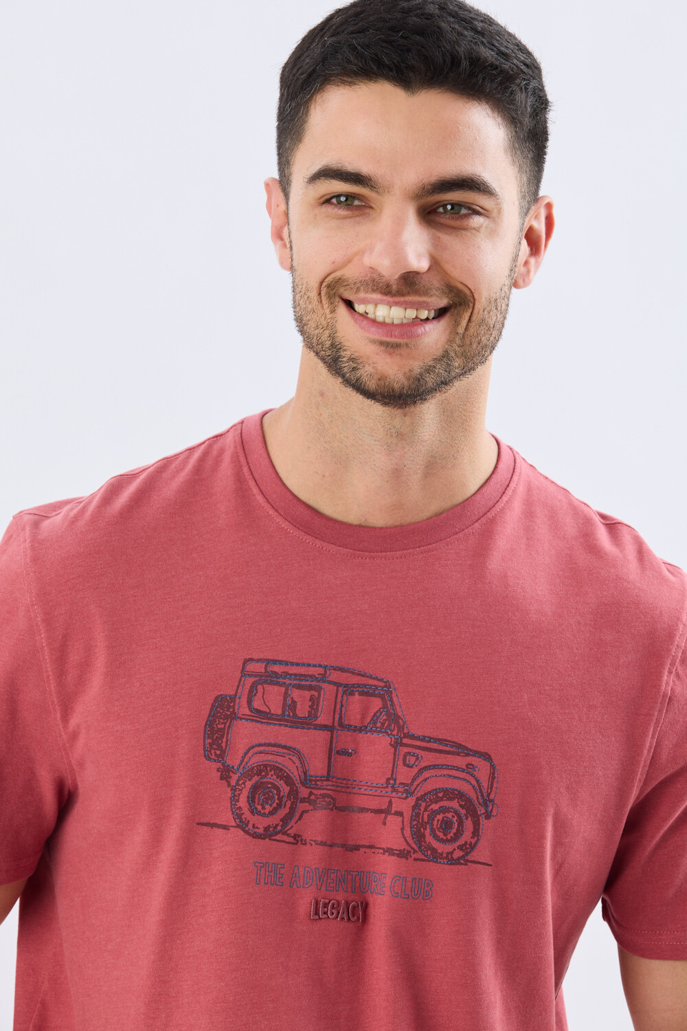 REMERA ESTAMPADA DE ALGODÓN Ladrillo