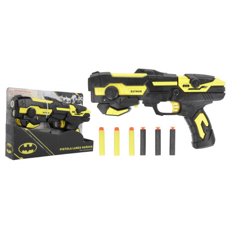 PISTOLA DARDOS BATMAN SOFT DART C/6 DARDOS Y LUZ PISTOLA DARDOS BATMAN SOFT DART C/6 DARDOS Y LUZ