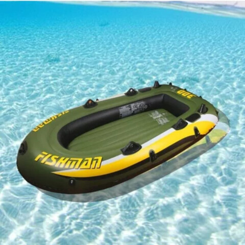 Bote Inflable Verde con Remos Bote Inflable Verde con Remos