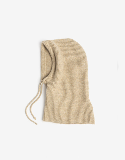Gorro Gorro Tejido Balaclava - Blanco Crudo