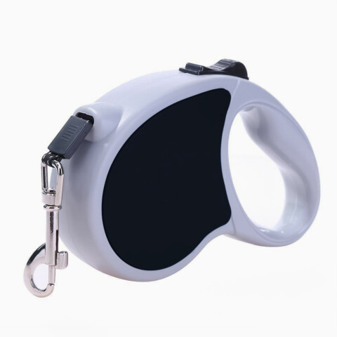 Correa Retractil Extensible Perros Mascotas 15 Kg 5 Metros Variante Color Negro