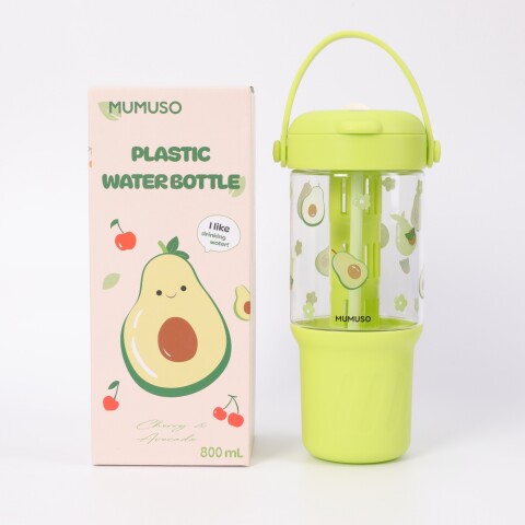 BOTELLA DE PLÁSTICO PORTÁTIL CON INFUSOR DE PALTA (VERDE/800 ML) BOTELLA DE PLÁSTICO PORTÁTIL CON INFUSOR DE PALTA (VERDE/800 ML)