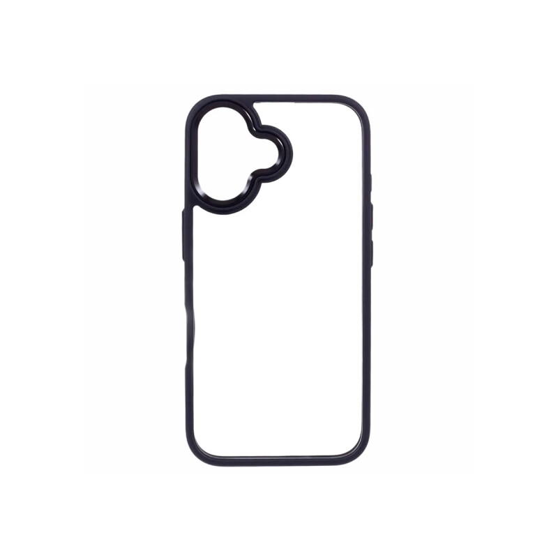 Protector para iPhone 16 bordes color negro Protector Para Iphone 16 Bordes Color Negro
