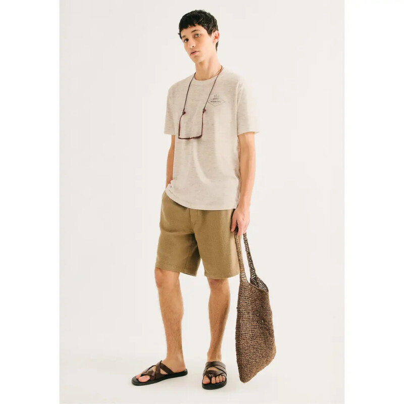 CAMISETA MM CAQUI CLARO