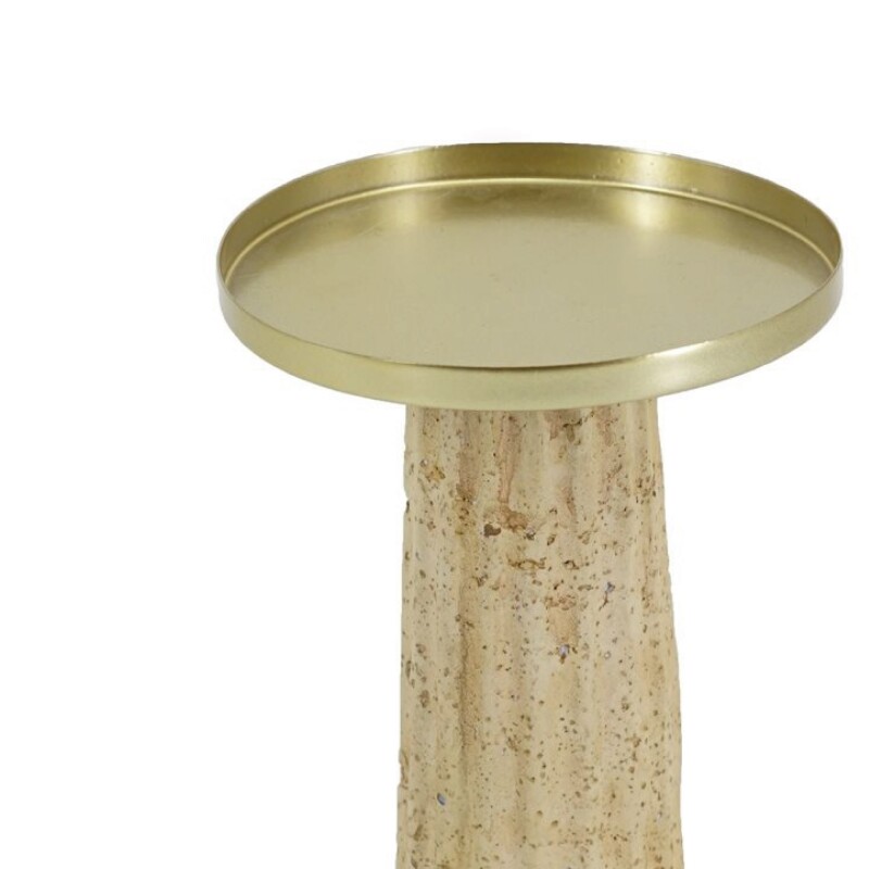 CANDELABRO ALTO 10x10x16CM CEMENTO CANDELABRO ALTO 10x10x16CM CEMENTO