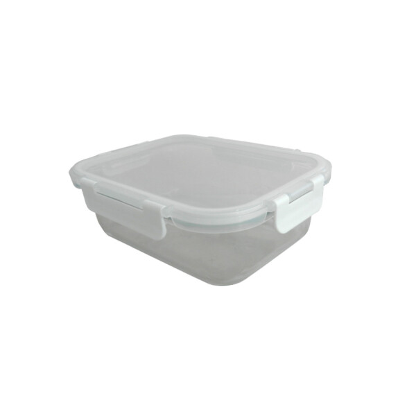 POTE VIDRIO RECTANGULAR 1 LT HERMETICO TRANSPARENTE