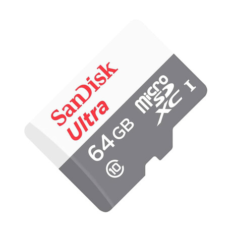 Tarjeta de Memoria micro SD Kingston SanDisk UHS-I Ultra 64GB Clase 10 | 100MB/S con Adaptador SD Gris
