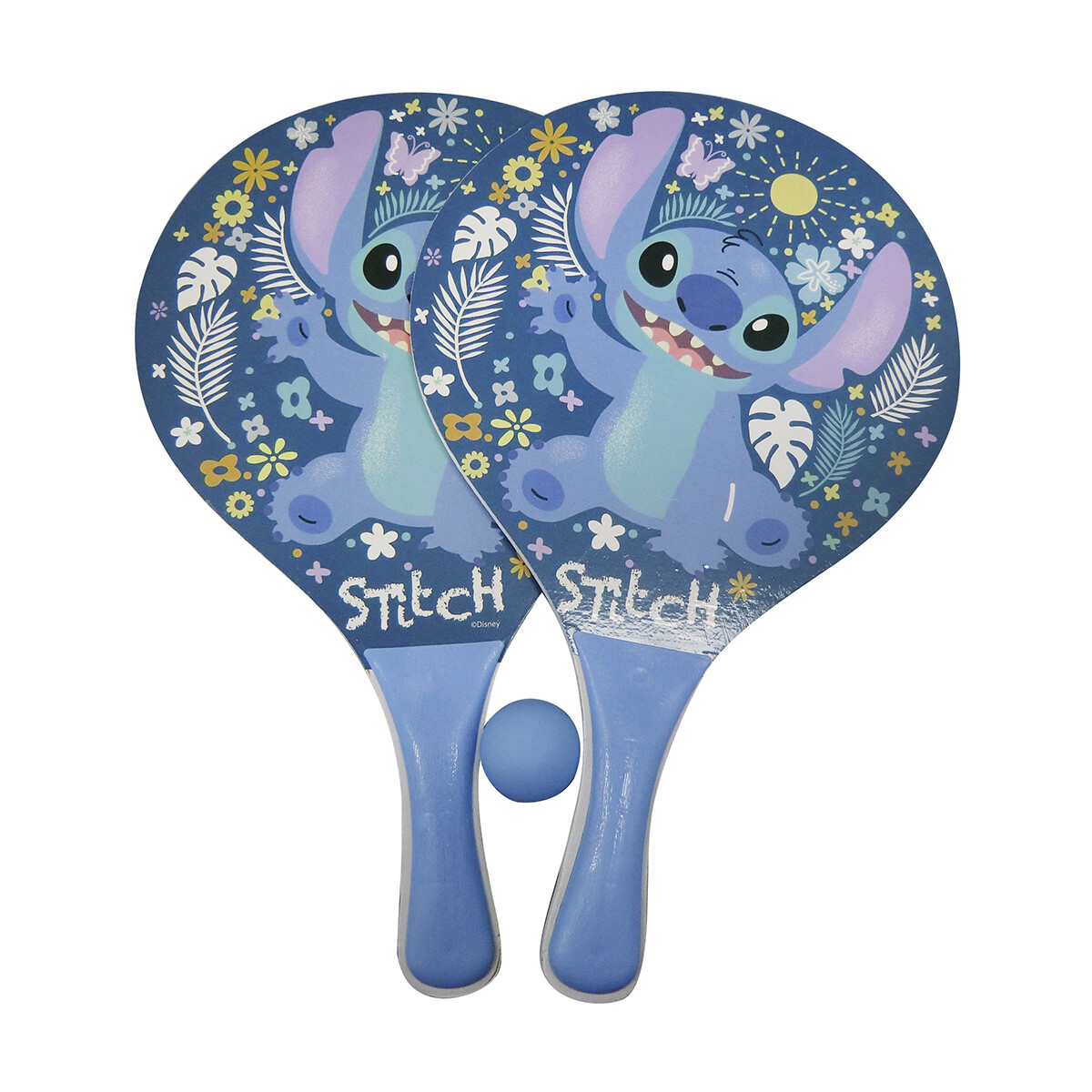 Set de Paletas Playeras y Pelota Stitch 38 cm 