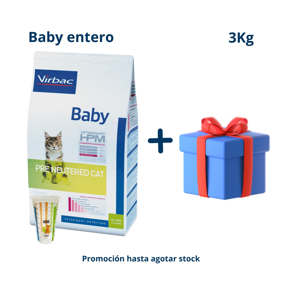 Hpm Gatito Cachorro 3 Kg 