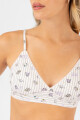 Bralet kitty & friends stripes Blanco
