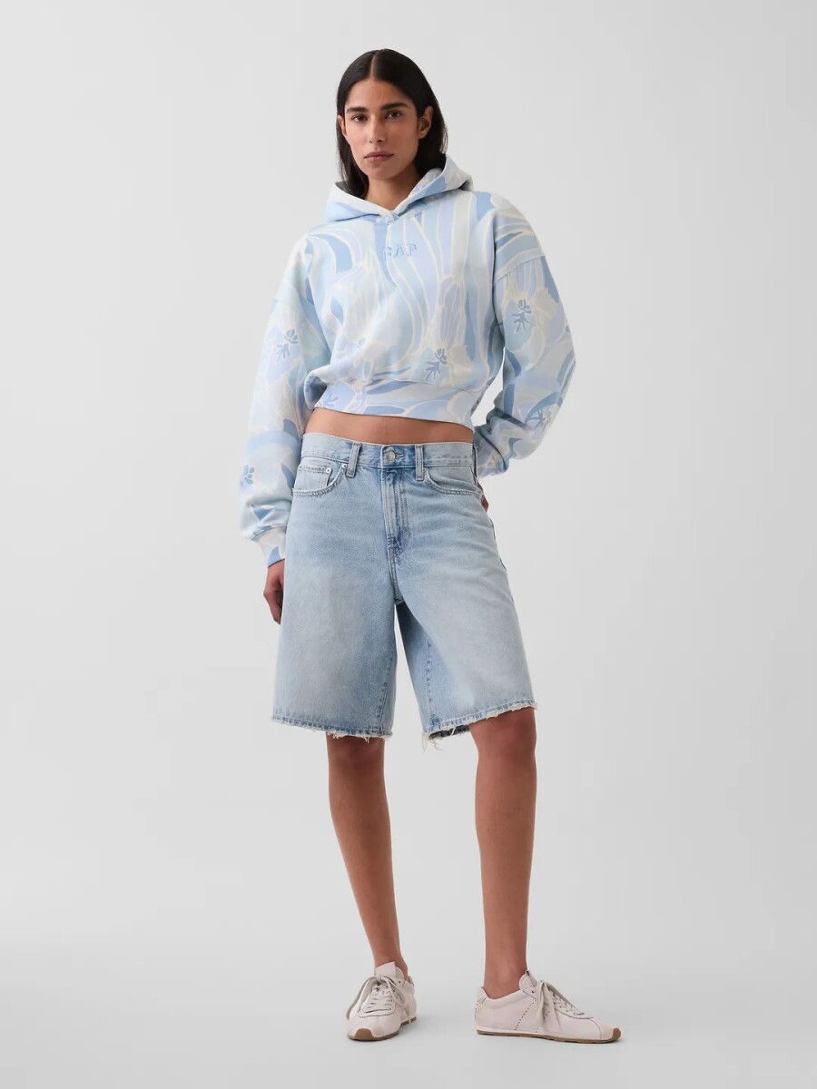 Canguro Logo Gap Cropped Mujer - Blue Print 307 