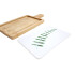 Tabla para picadas de bamboo con plato de cerámica extraíble Tabla Para Picadas De Bamboo Con Plato De Cerámica Extraíble
