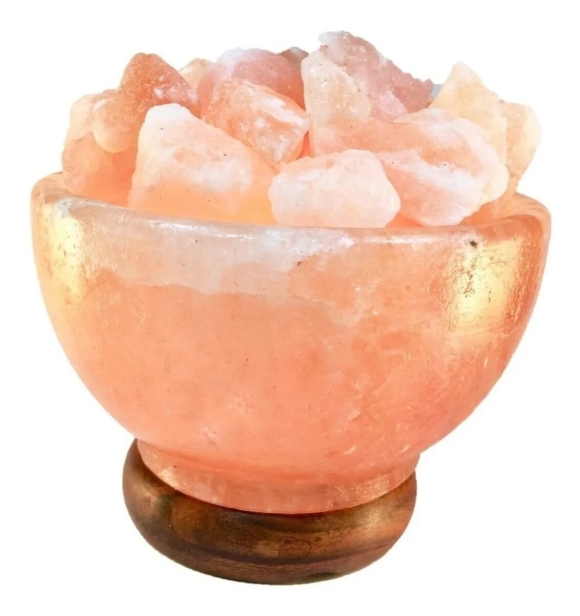 Lampara De Sal Himalaya Fuente De La Abundancia Vasija - Blanco 