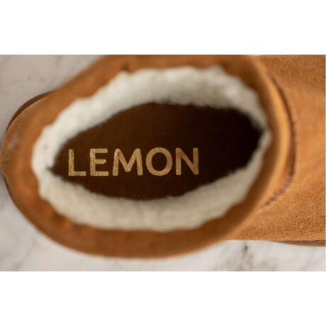 Bota Gamuza Con Corderito Camel