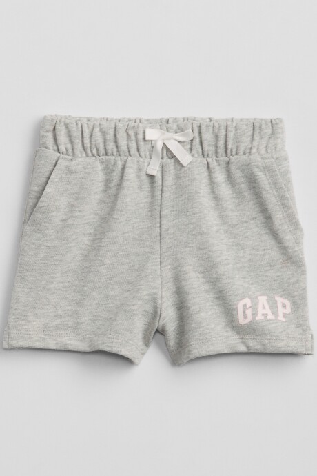Short Deportivo Logo Gap Toddler Niña Light Heather Grey B08