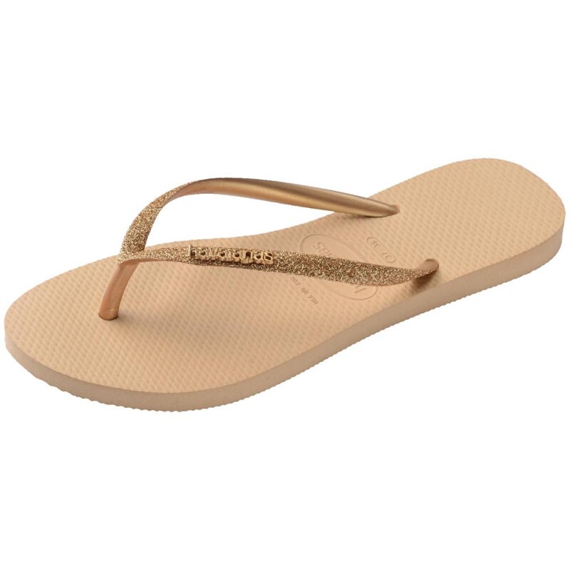 Sandalias Havaianas Slim Glitter Ii Mujer Dorado