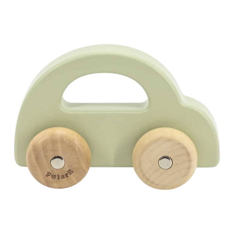 Autito de arrastre madera Verde