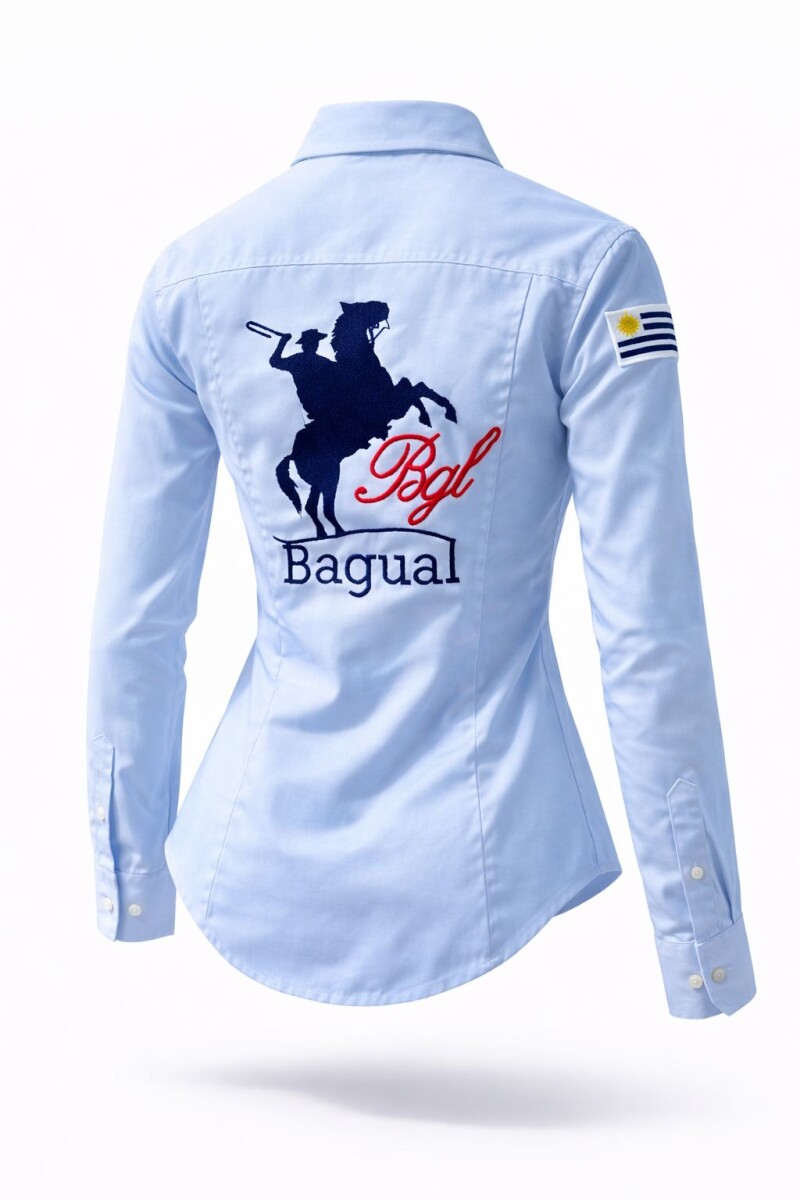 Camisa Criolla - Celeste 