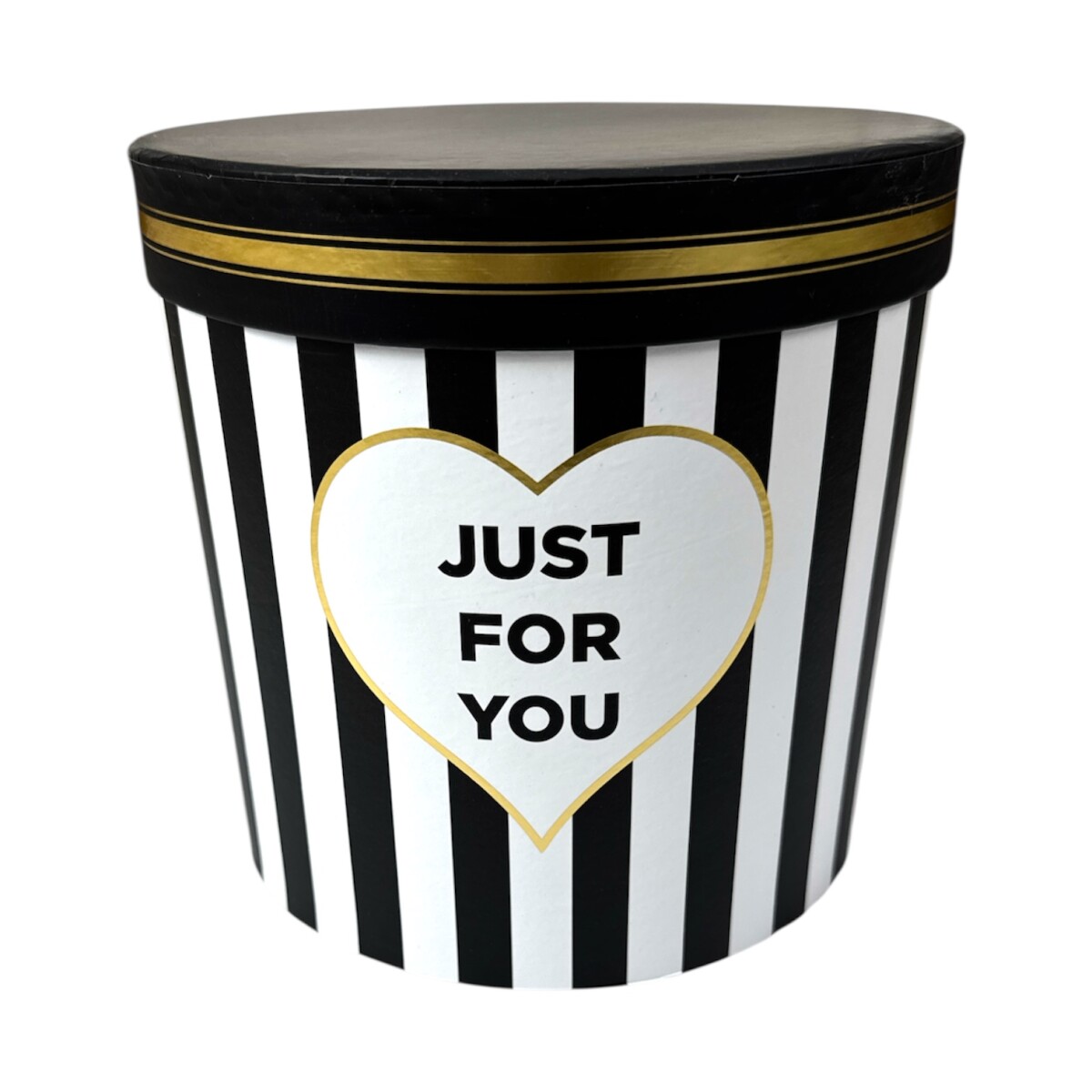 Caja Grande - Cilíndrica Negra y Blanca 