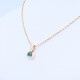 Colgante oro 18k 2 tonos con esmeralda oval y brillante. Colgante oro 18k 2 tonos con esmeralda oval y brillante.