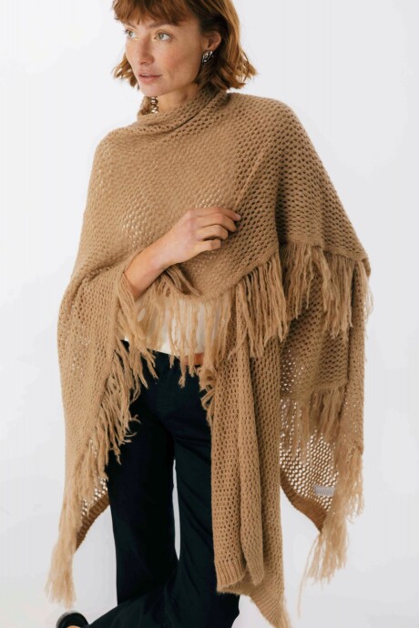 Ruana Helena Beige