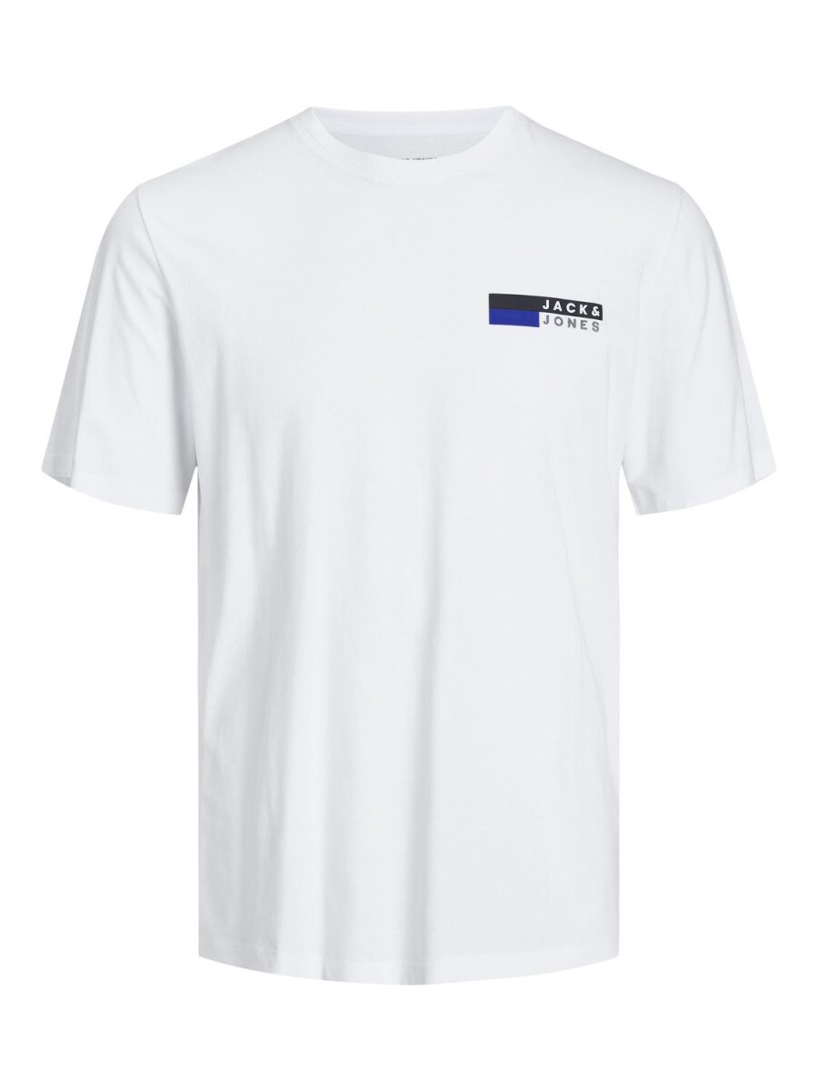 Polera Corp-logo Estampado - White 