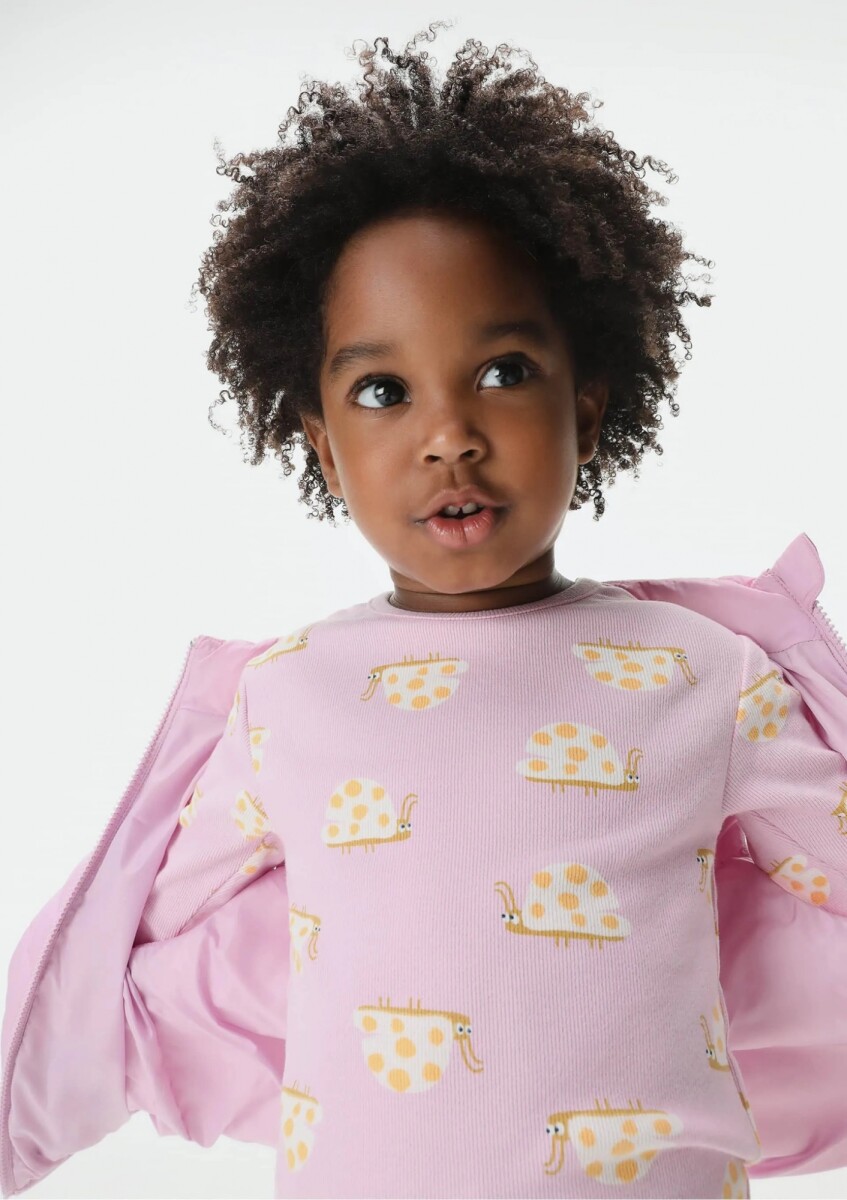 BLUSA INFANTIL ESTAMPADA - ROSA 