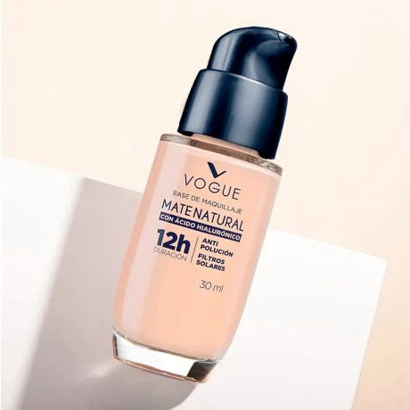 Base Vogue Mate Natural con Ácido Hialurónico 12h Duración Natural Base Vogue Mate Natural con Ácido Hialurónico 12h Duración Natural