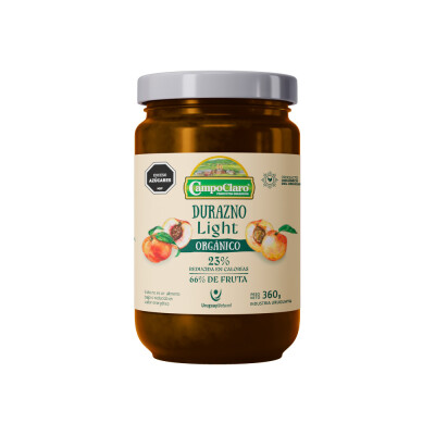 Mermelada de durazno light 360g CampoClaro Merm Duraz Light 360g Campocl