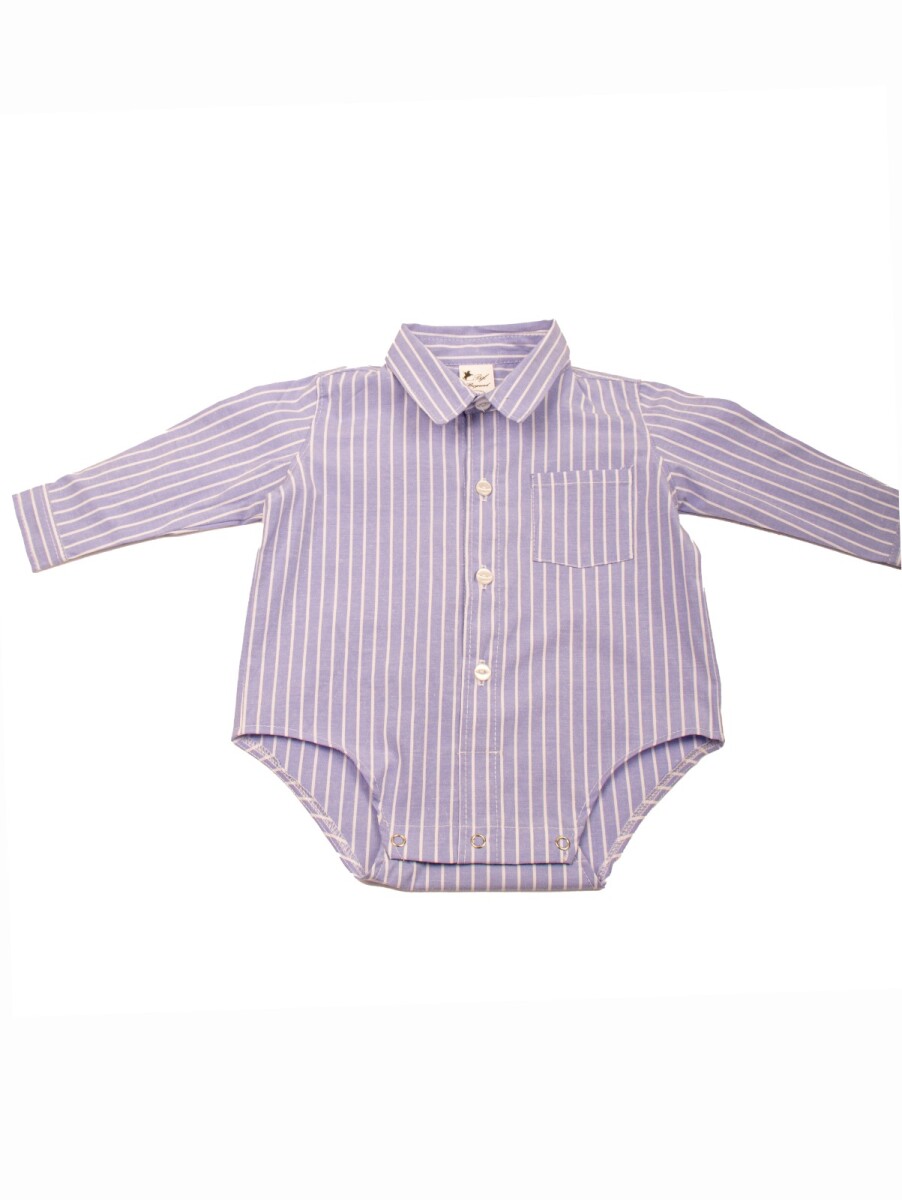 Camisa Body - Azul a rayas 
