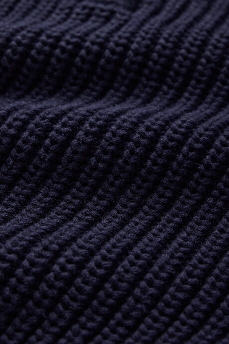 Buzo Medio Cierre Logo Gap Mujer Navy Uniform