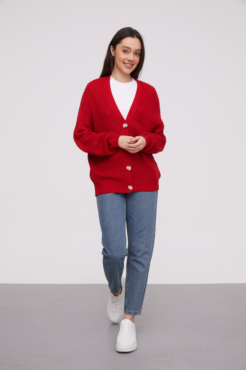 Cardigan Ahualoa Rojo