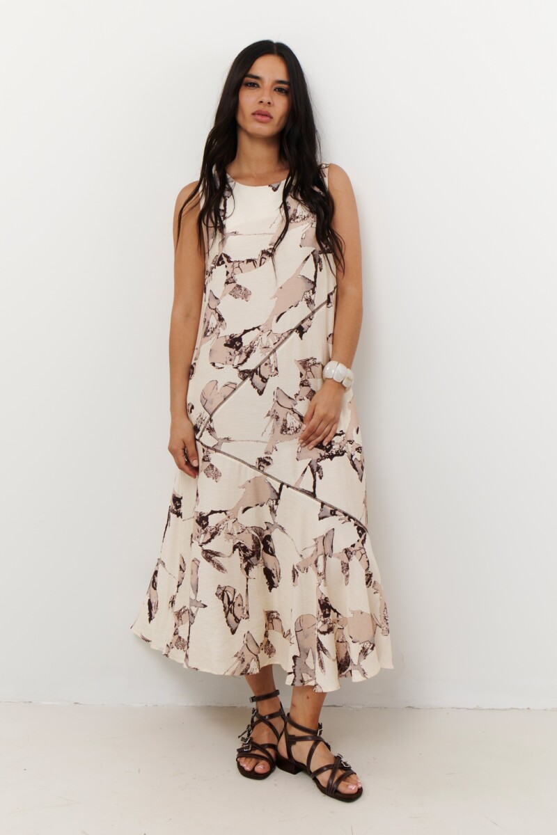 VESTIDO PRINT NATURAL