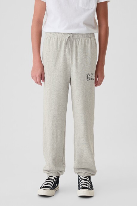 Pantalón Deportivo Logo Gap Niño Light Heather Grey B08
